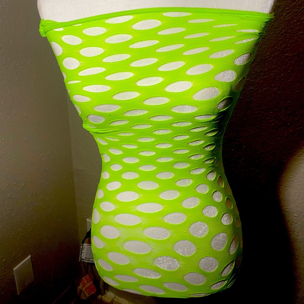 Neon tube mini dress